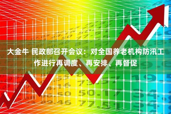 大金牛 民政部召开会议：对全国养老机构防汛工作进行再调度、再安排、再督促